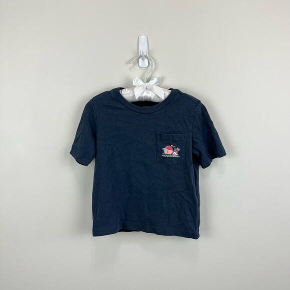 Vineyard Vines Boys' Baseball Whale Short-Sleeve Pocket Tee 2T - Picture 1 of 6